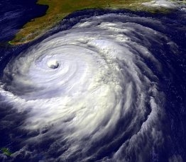 Earth science - Hurricane view from space